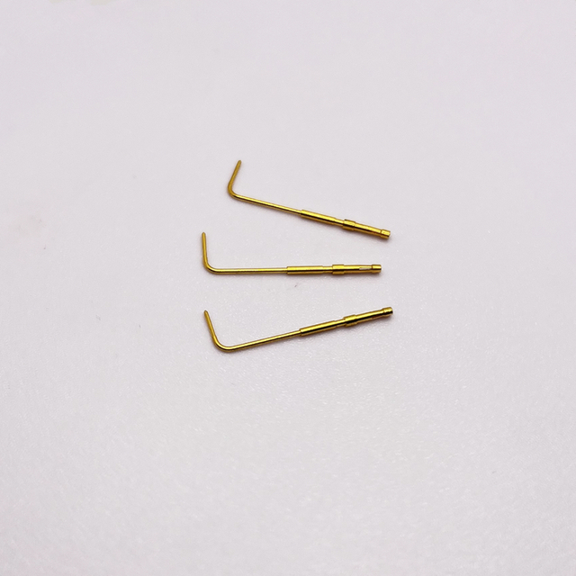 0.65x27mm rightangle Fiber Optic Connector Contact Medical Equipment Connector Contact Pin