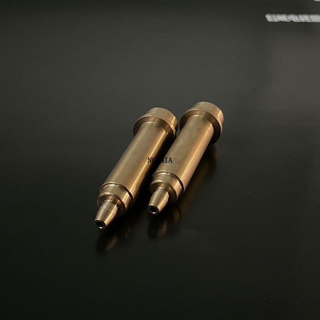Best CNC Machine Manufacturers Gold Plated CNC Machined Brass Turning Parts High Quality Fastener With Holes
